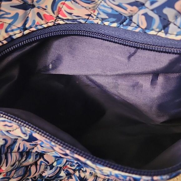 Simply Southern Blue & Purple Leaf Print Backpack - Picture 5 of 11